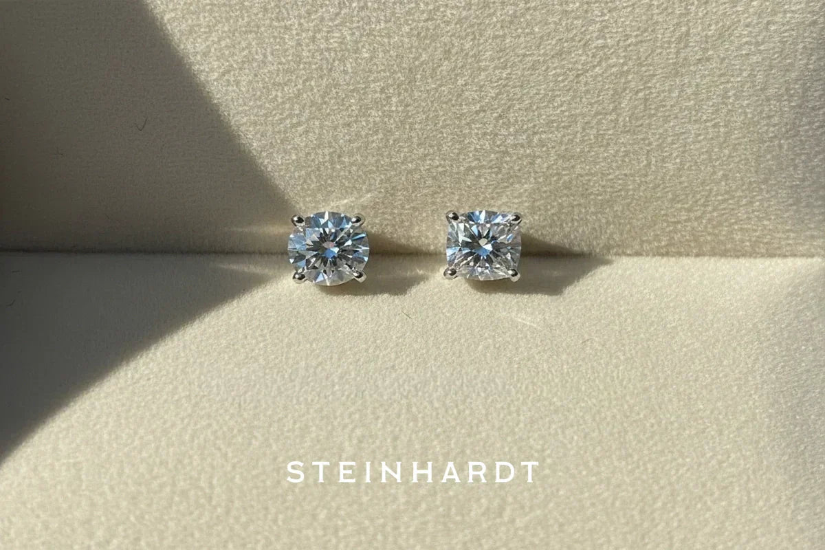 Round vs Princess Cut Diamond Studs: Which Looks Better on You?