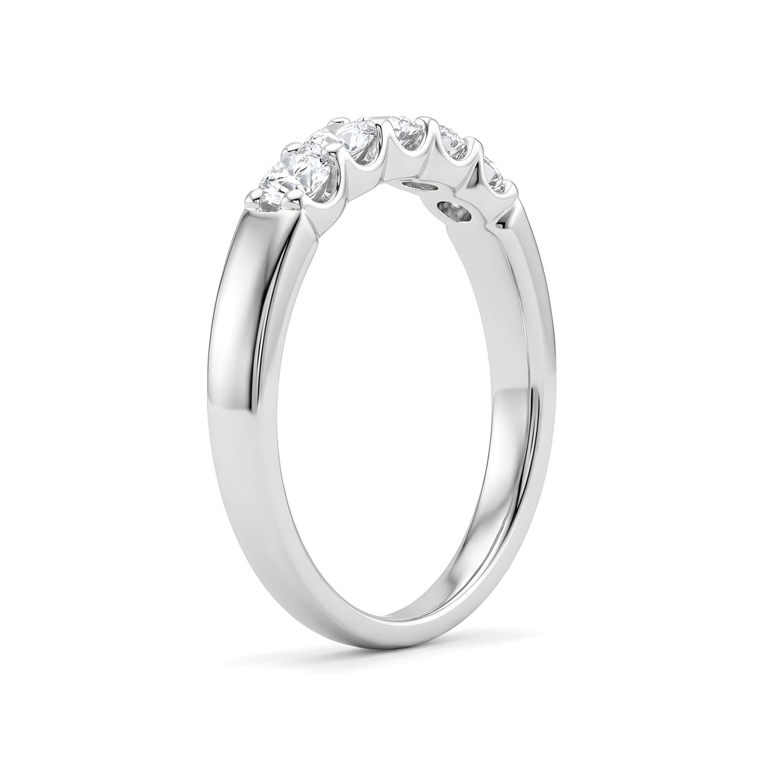 Five Stone Classic Basket Set Round Lab Grown Diamond Ring (0.5 - 2 ct. tw.)