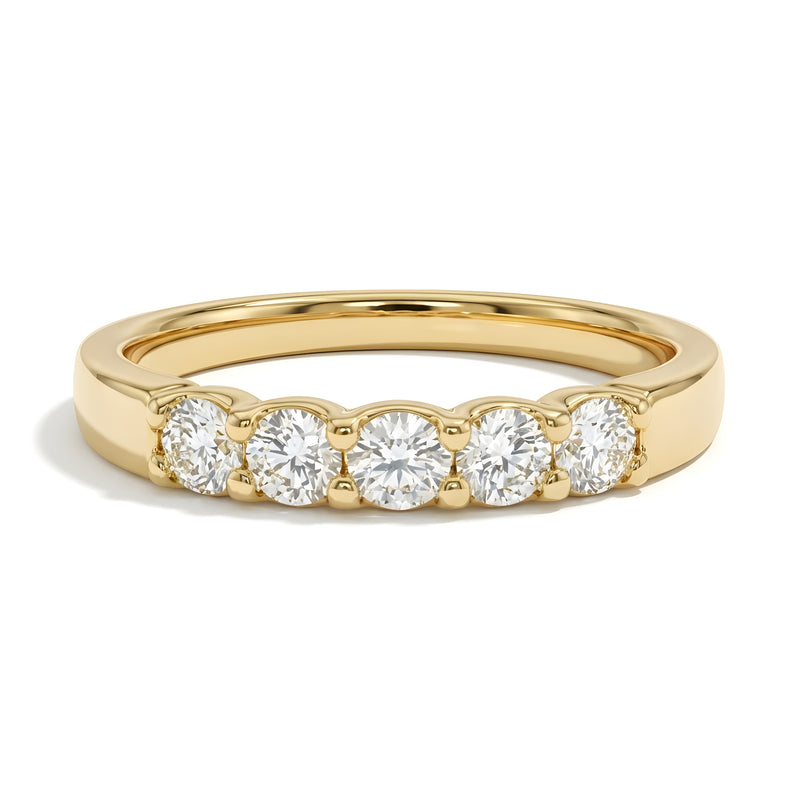 Five Stone Classic Basket Diamond Ring