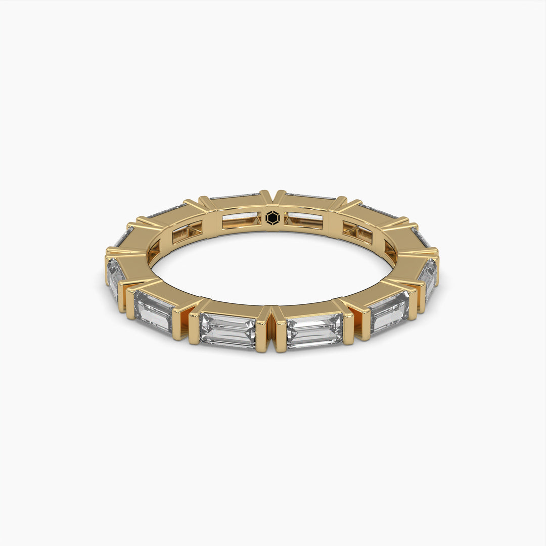 1.25ctw Baguette Lab Grown Diamond Eternity Fashion Ring | 14k Gold