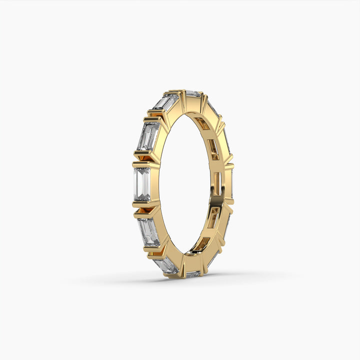 1.25ctw Baguette Lab Grown Diamond Eternity Fashion Ring | 14k Gold
