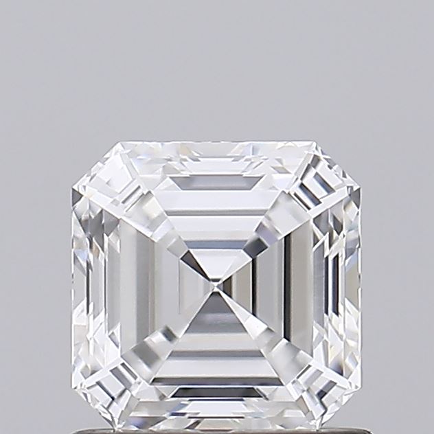 1.01 A clear, radiant diamond cut in an octagonal shape