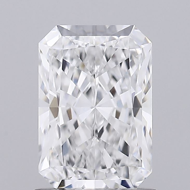 1.07 carat radiant loose diamond, SI clarity, super ideal cut, GIA certified, showcasing exceptional brilliance and quality.