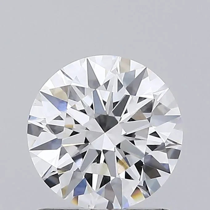 1.07 A round cut diamond against a neutral background.