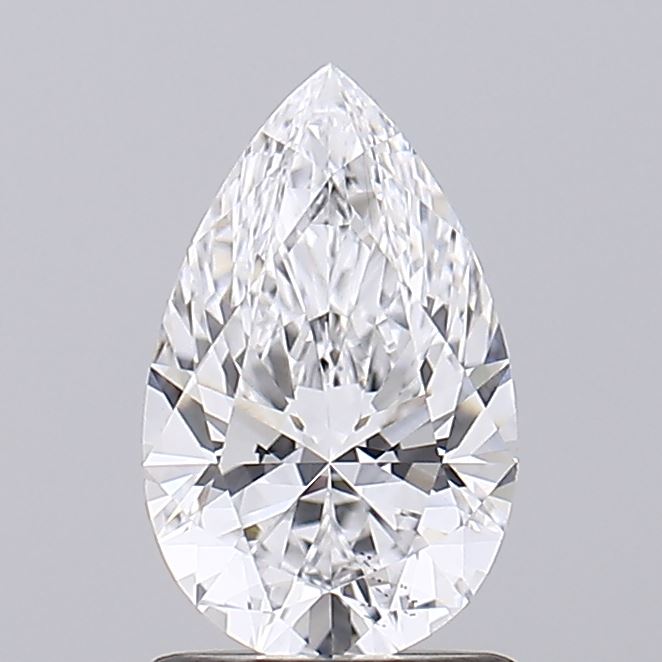 1.08 A brilliant pear shaped diamond with multiple facets