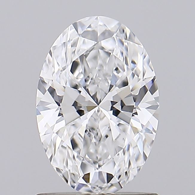 1.09 An exquisite oval-cut diamond with brilliant facets, showcasing exceptional clarity and sparkle against a neutral background.