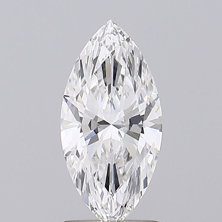 1.28 A brilliant marquise cut diamond glimmers showcasing intricate facets