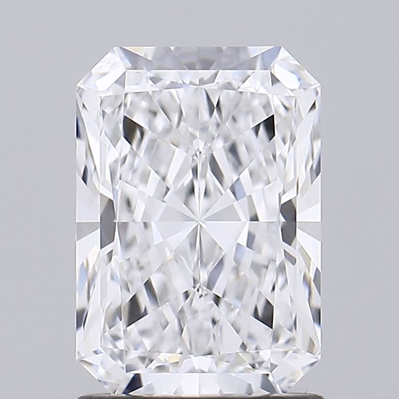 1.58 carat loose diamond, E color, SI clarity, labeled as super ideal, displayed on a neutral background.