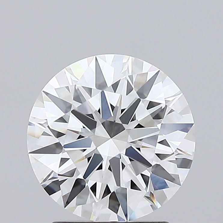 1.91 Close-up of a brilliant round diamond displaying exceptional clarity