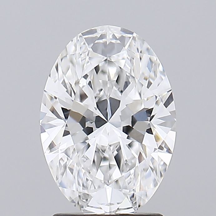 1.91 A sparkling oval-cut diamond with multiple facets, reflecting light against a subtle gray background.