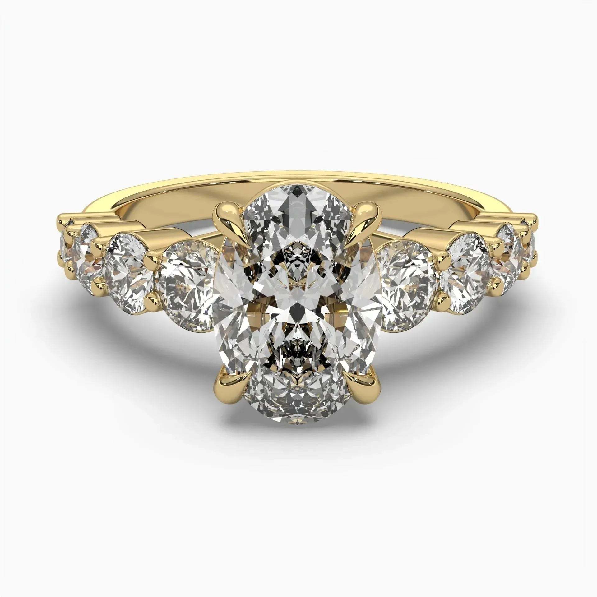 14k Yellow Gold / Round
