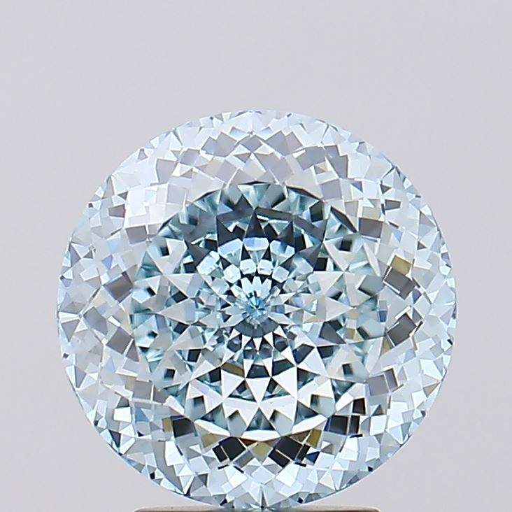 3.54 Fancy Intense Green Portuguese Lab Grown Diamond sparkling gemstone close-up