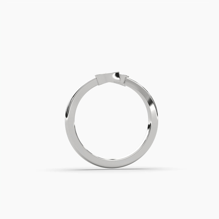 0.1ctw Round Lab Grown Diamond Heart Fashion Ring | 14k Gold