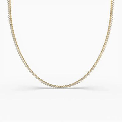 5ct Round Lab Grown Diamond Tennis Necklace