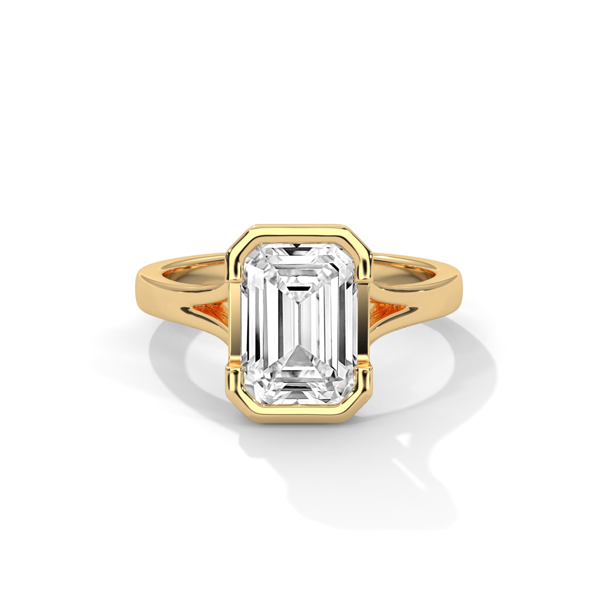 14k Yellow Gold / Emerald