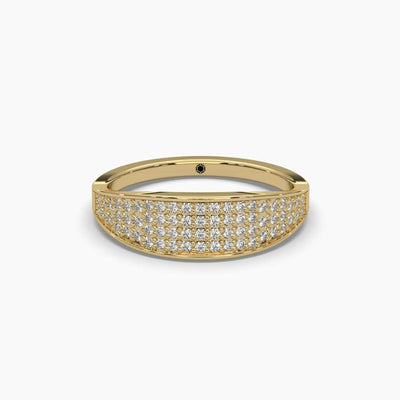 0.5 CTW Round Unisex Pave Fashion Ring