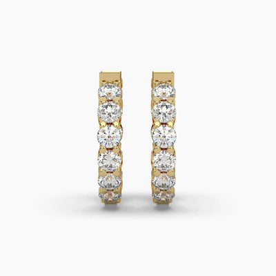 1.25ctw Lab Grown Diamond Huggie Hoops