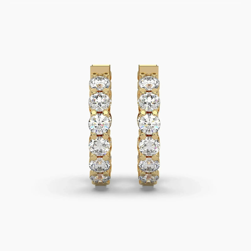 1.25ctw Lab Grown Diamond Huggie Hoops