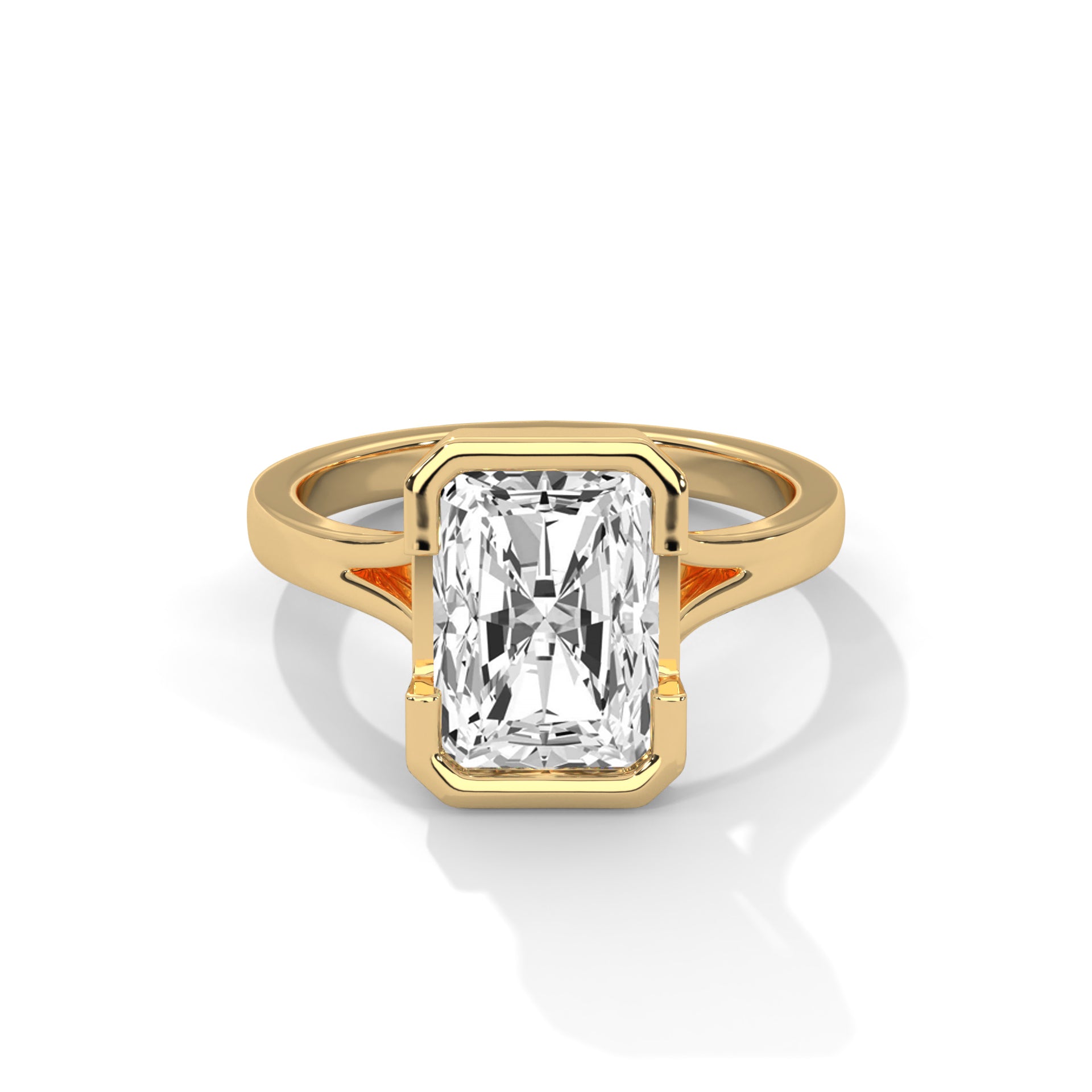 14k Yellow Gold / Radiant