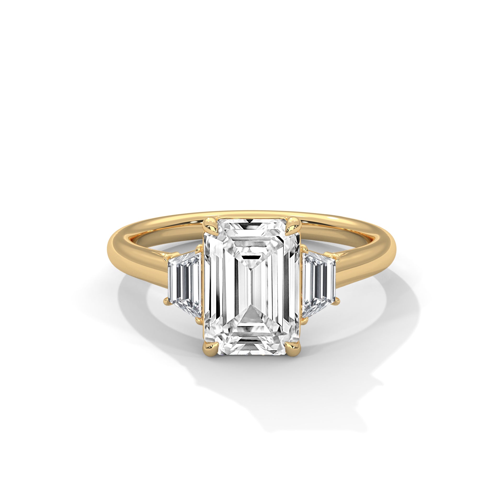 14k Yellow Gold / Emerald