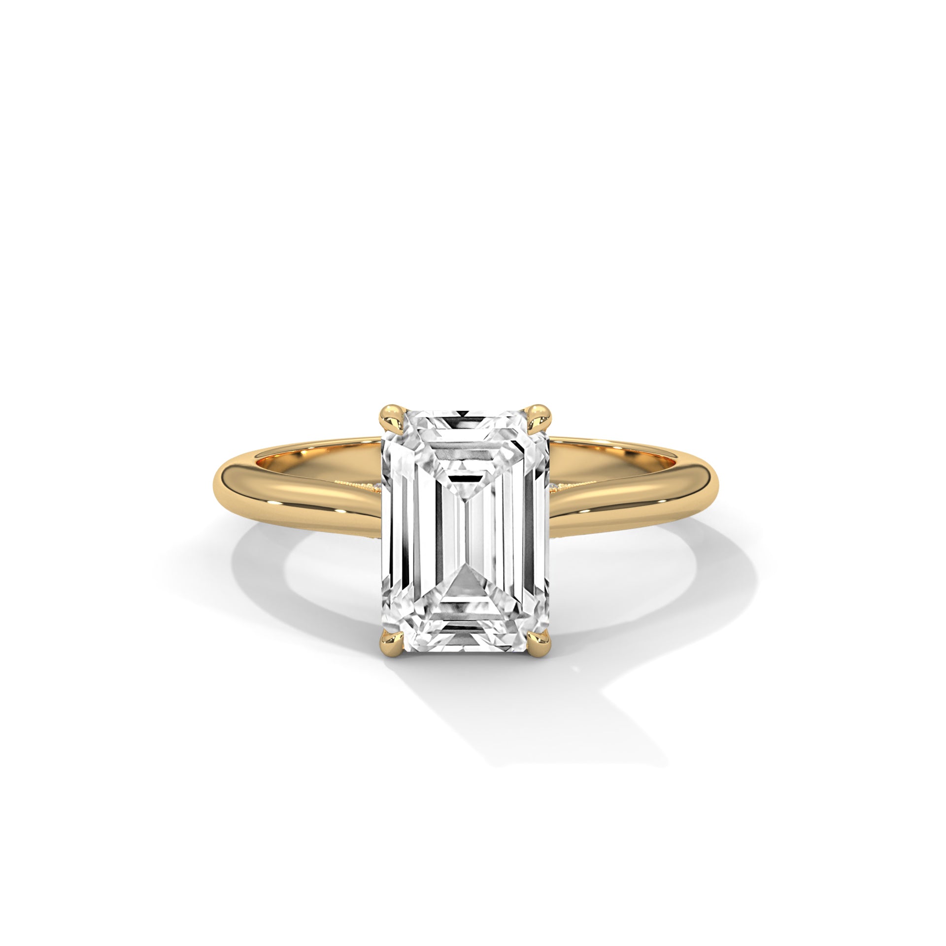 14k Yellow Gold / Emerald