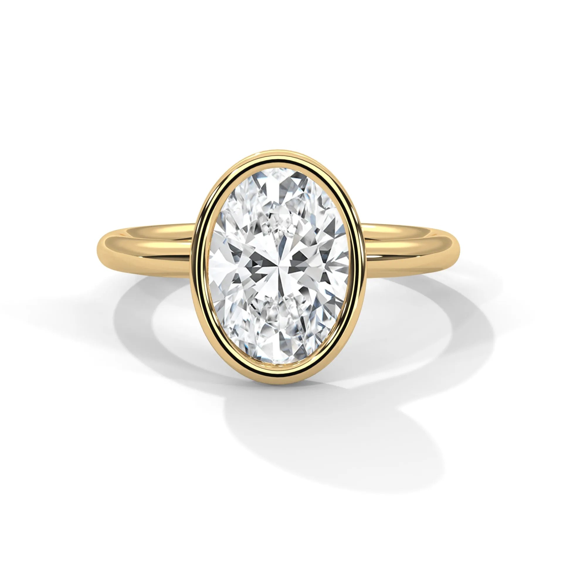 14k Yellow Gold / Oval