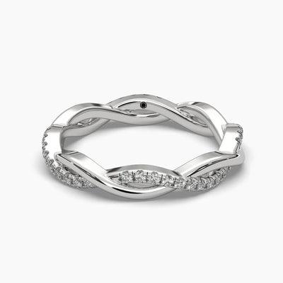 0.35ctw Round Diamond Twisting Ring