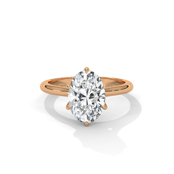 Elysian Tulip Setting Solitaire Style Engagement Ring