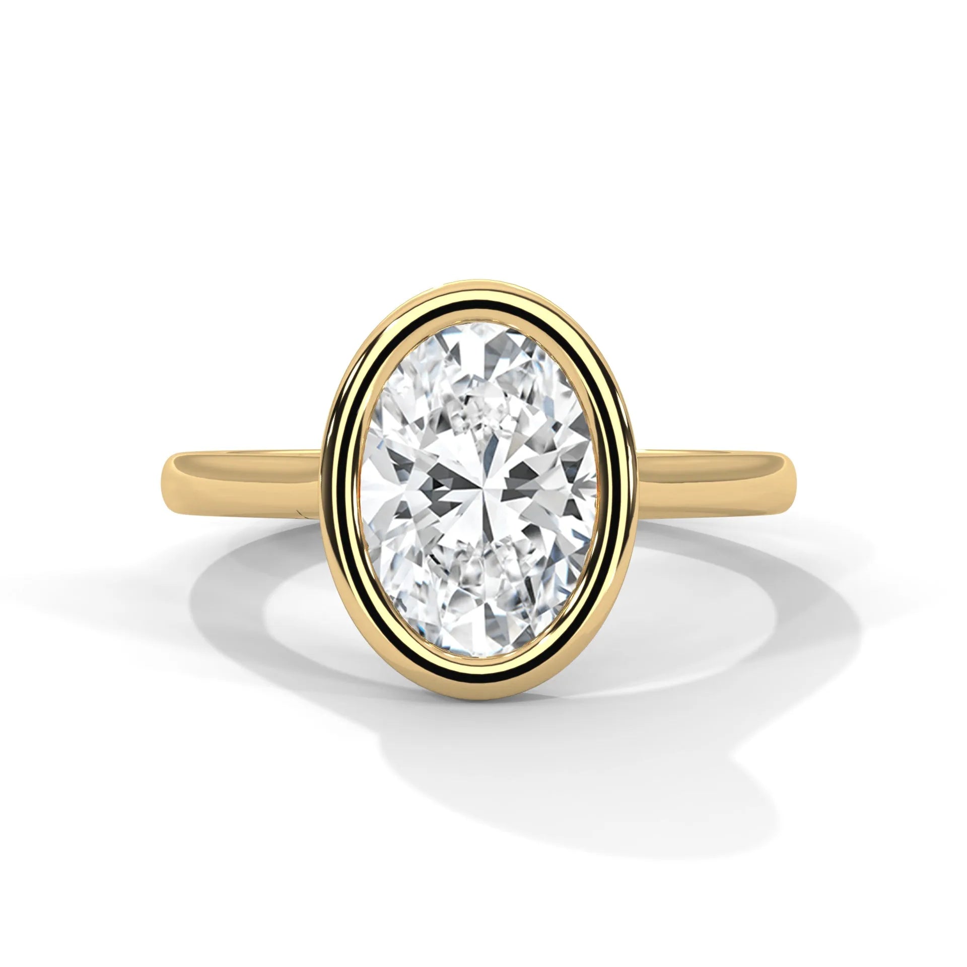 14k Yellow Gold / Oval