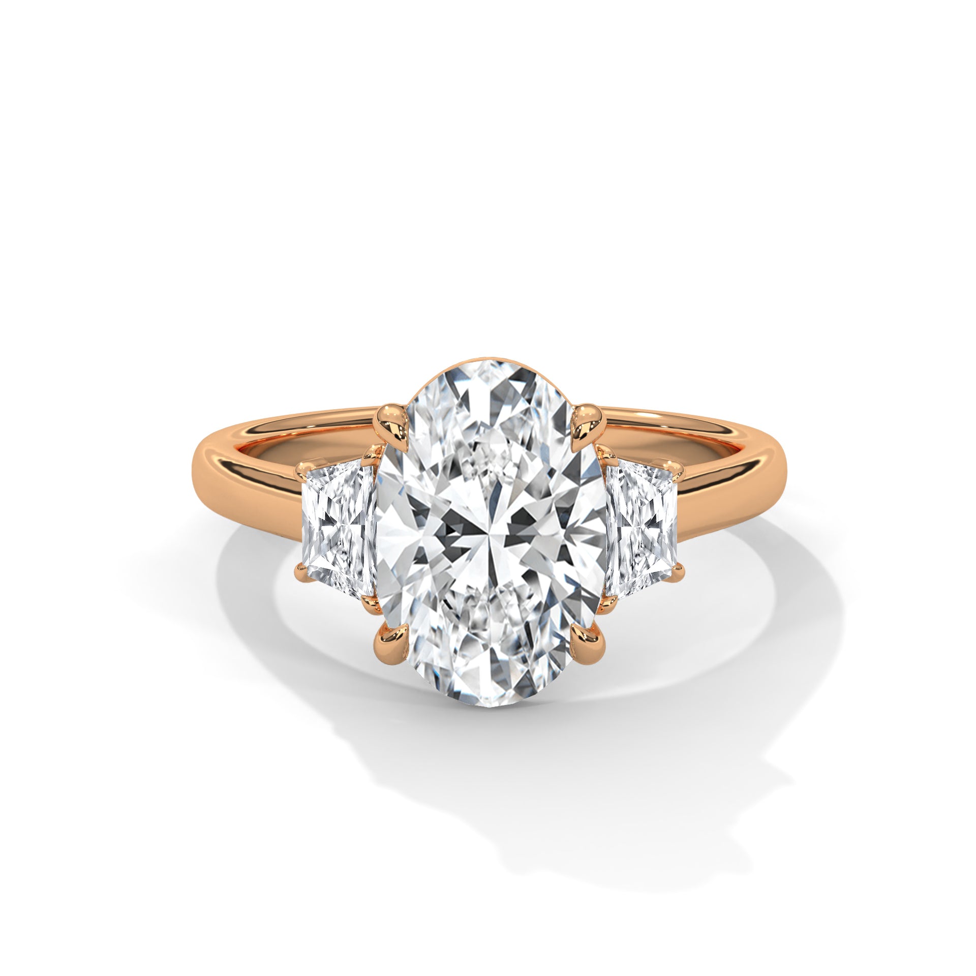 14k Yellow Gold / Oval