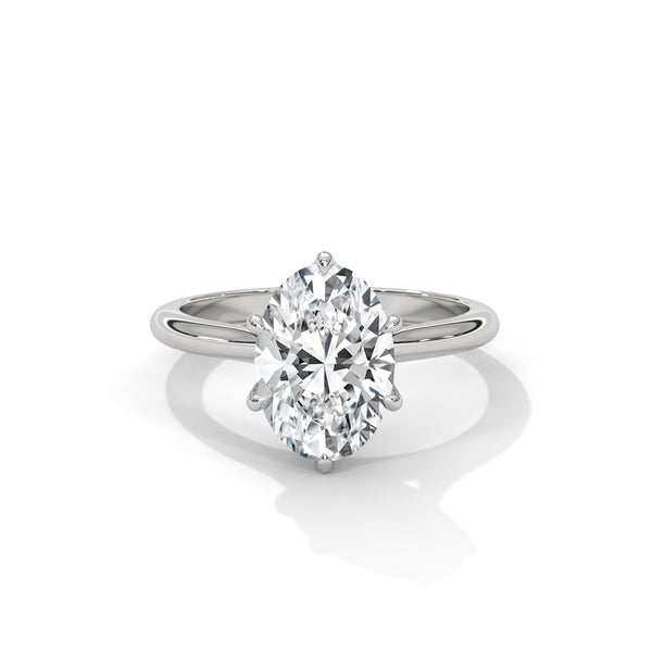 Elysian Tulip Setting Solitaire Style Engagement Ring