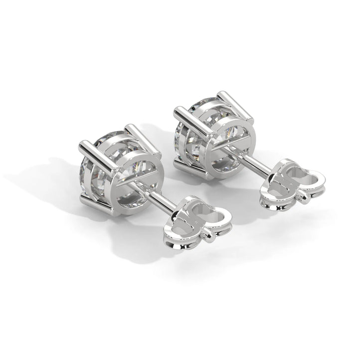 Lab-Grown Diamond Round 4 Prong Stud Earrings