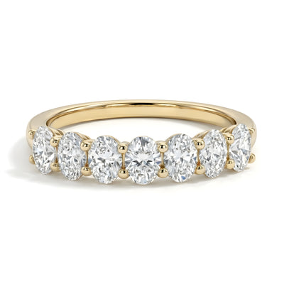 Seven Stone Classic Oval Diamond Ring - 1 ctw