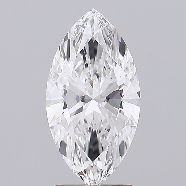 2.01 Marquise diamond with intricate facets and brilliance.