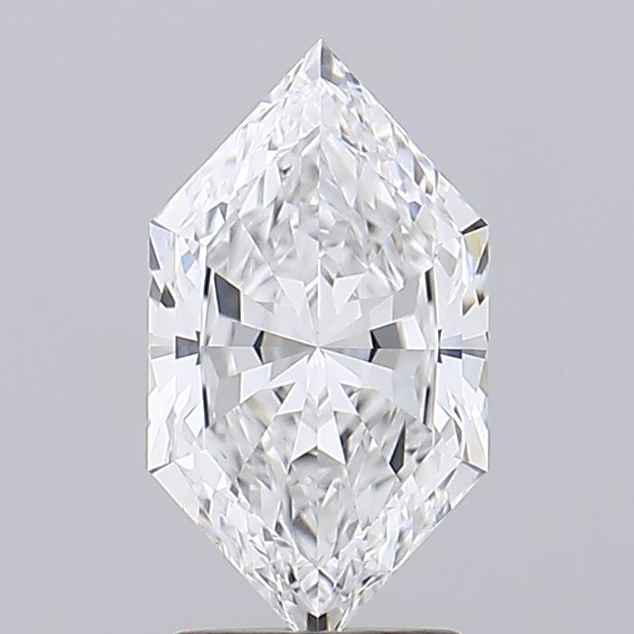 2.04 Hexagonal diamond with intricate facets and symmetry.