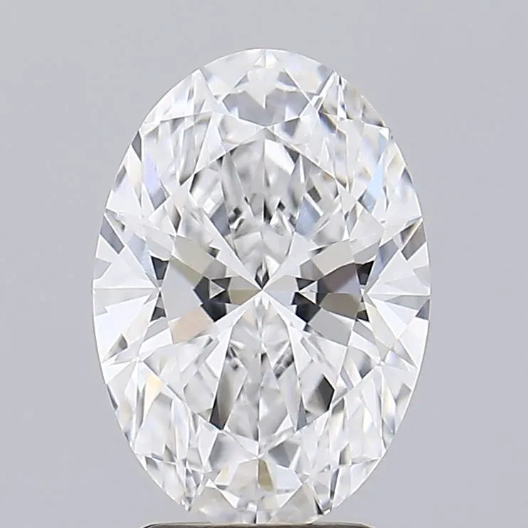 2.08 A brilliant oval cut diamond with numerous facets