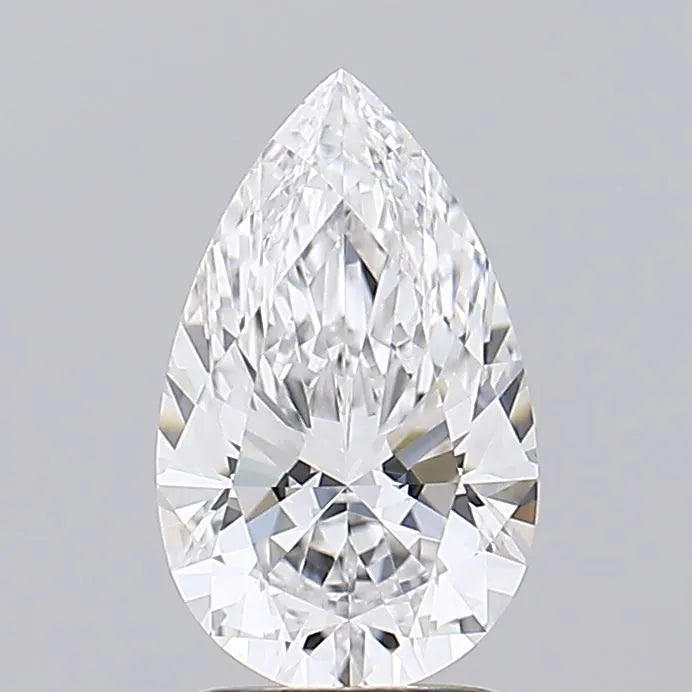 2.09 A sparkling flawless pear shaped diamond