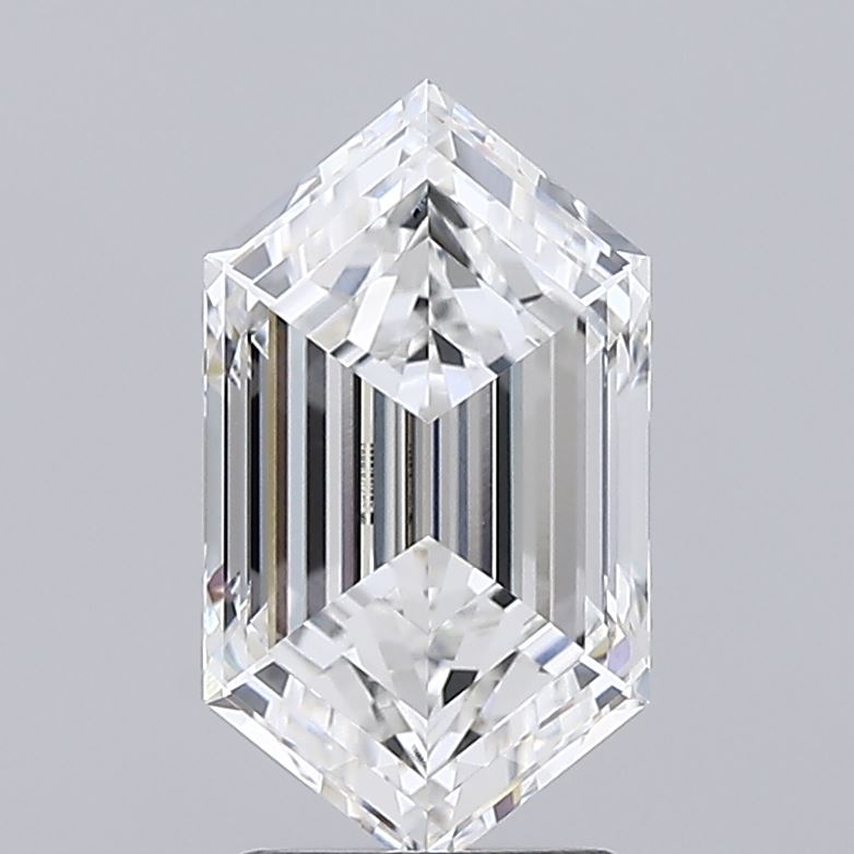 2.31 Hexagonal diamond with vertical facets and clear structure.