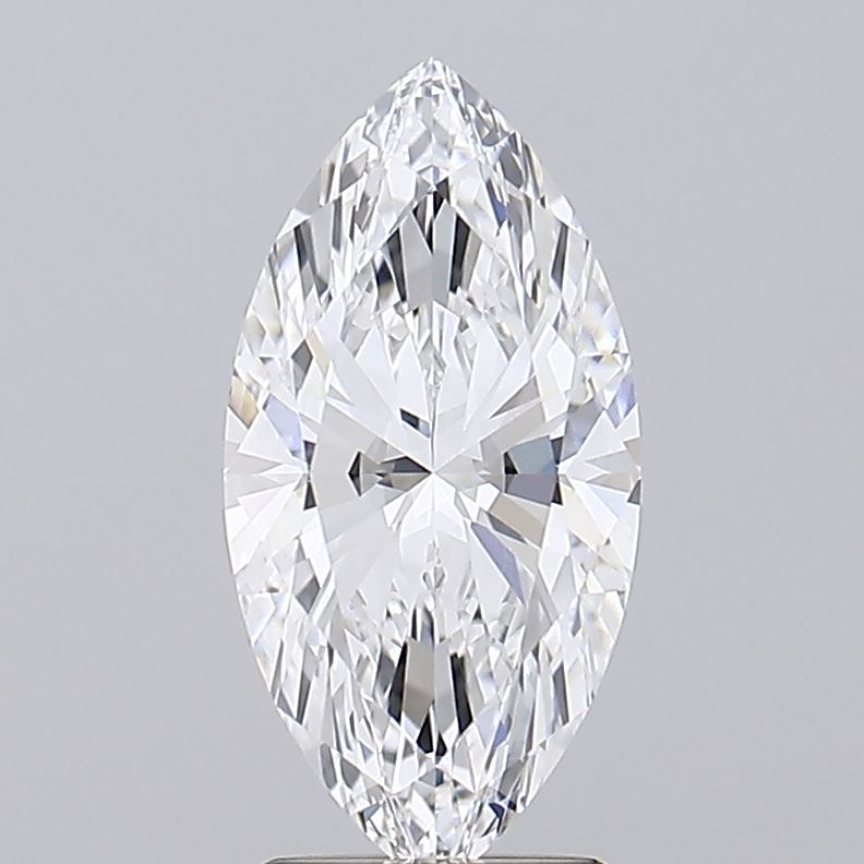 2.38 Marquise diamond with intricate facets and brilliance.