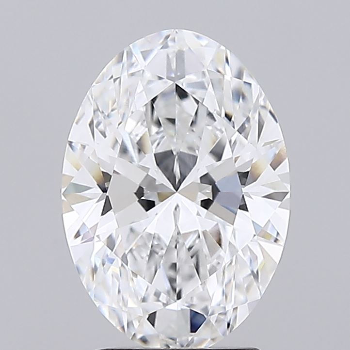 2.5 A brilliant, oval-cut diamond displaying shimmering facets and clarity against a neutral background.