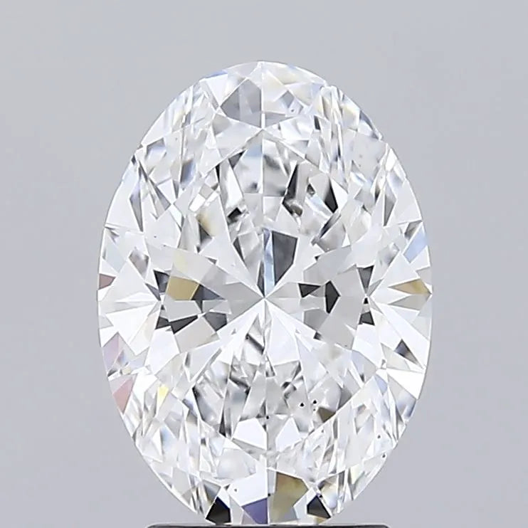 2.5 An exquisite oval cut diamond sparkles brilliantly