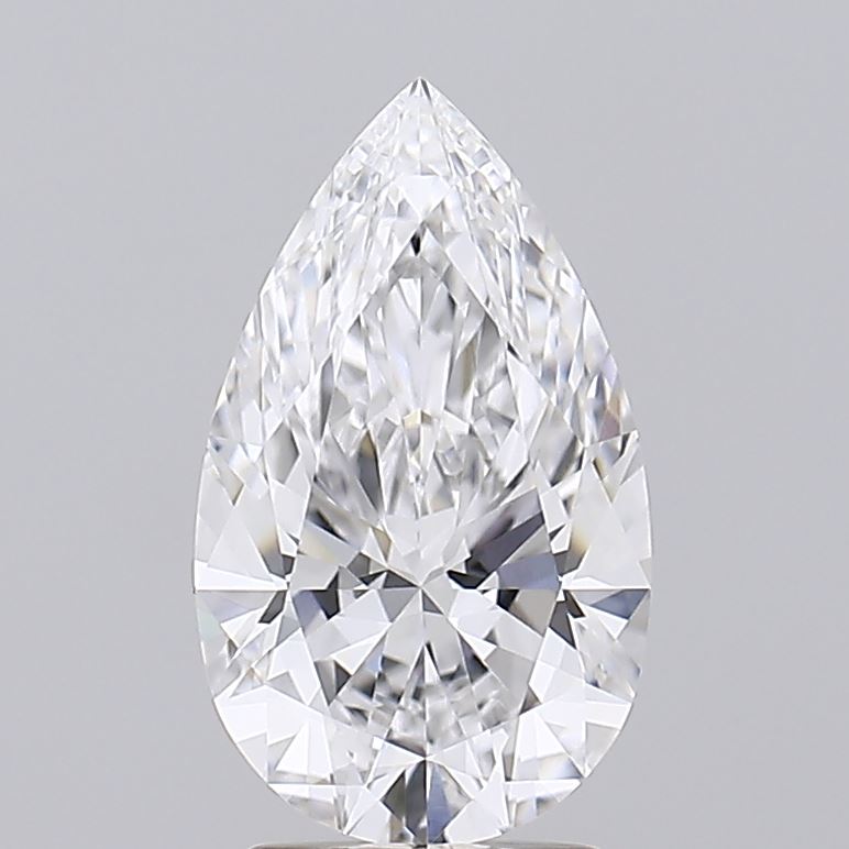 2.51 A brilliant marquise-cut diamond, gleaming with clarity and intricate facets, displayed against a soft gray background.