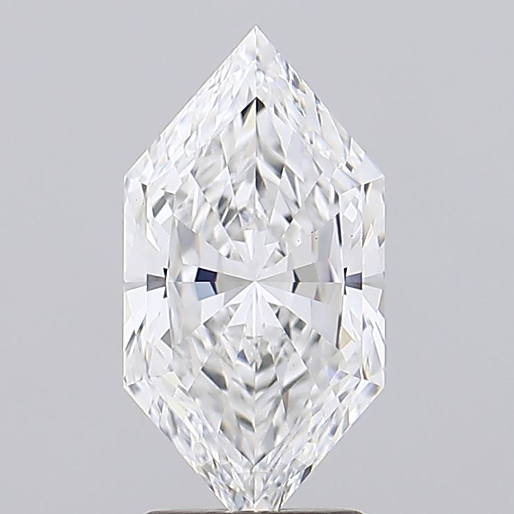 2.51 Hexagonal diamond with intricate facets and symmetry.