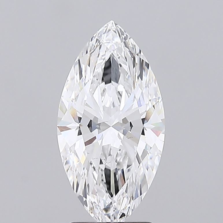 2.51 Pear-shaped diamond with intricate facets and brilliance.