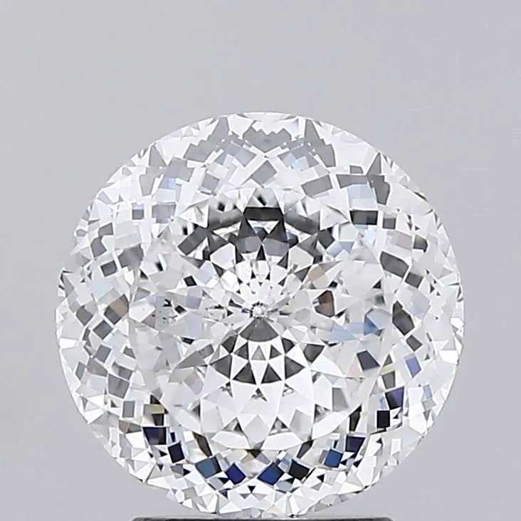 2.51 A round brilliant cut diamond against a grey background.