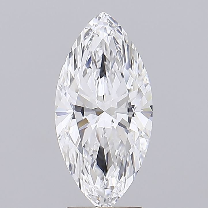 2.55 A stunning marquise-cut diamond glimmers in bright light, showcasing its intricate facets and brilliant clarity