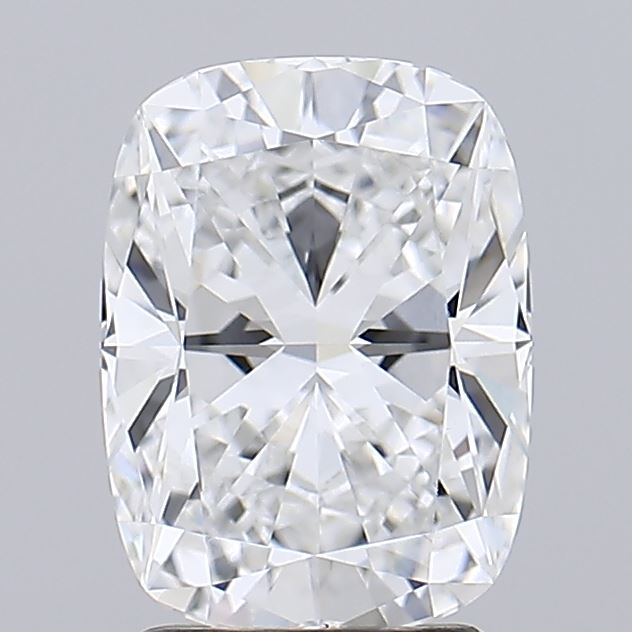 2.59 A shimmering, rectangular-cut diamond displaying brilliant clarity and intricate faceting, reflecting light beautifully.