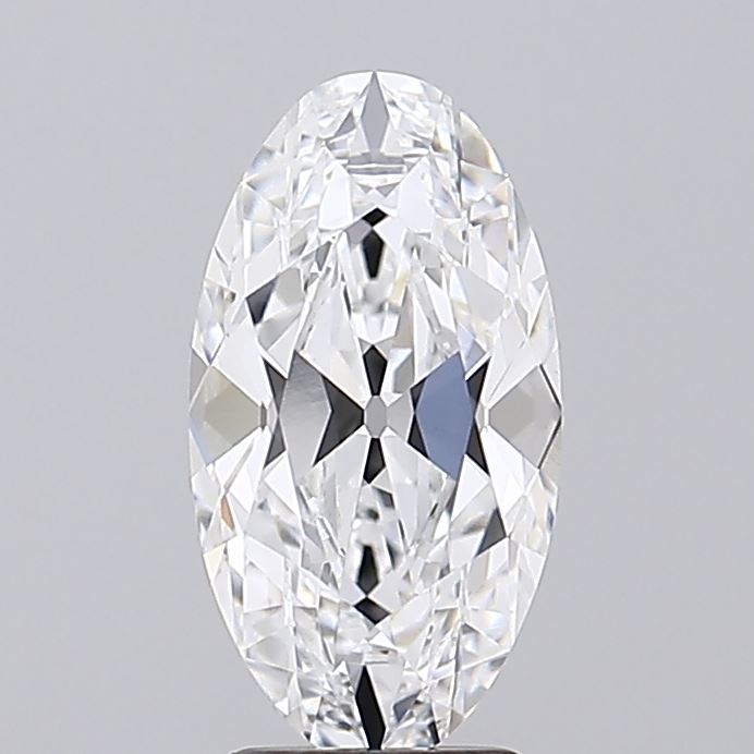 2.71  A sparkling, oval-shaped diamond with intricate facets and brilliant clarity, displayed against a soft gray background.