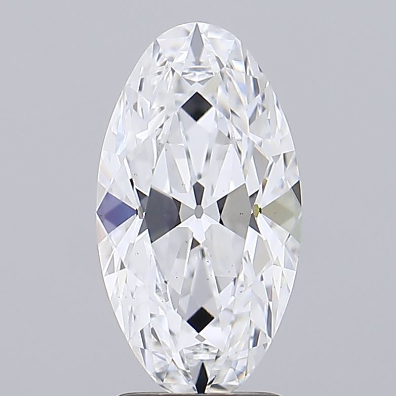 2.77 Elegant oval diamond with precise facets and high clarity, set against a neutral background.