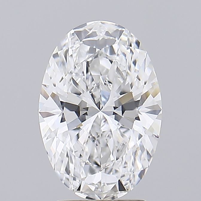 2.79 Oval-cut clear diamond with multiple facets, sparkling on a light background.